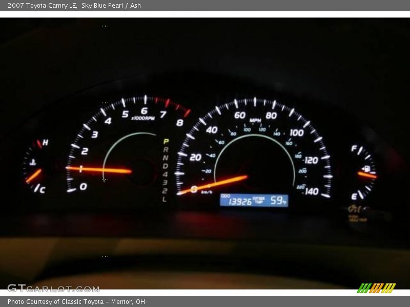 Sky Blue Pearl / Ash 2007 Toyota Camry LE