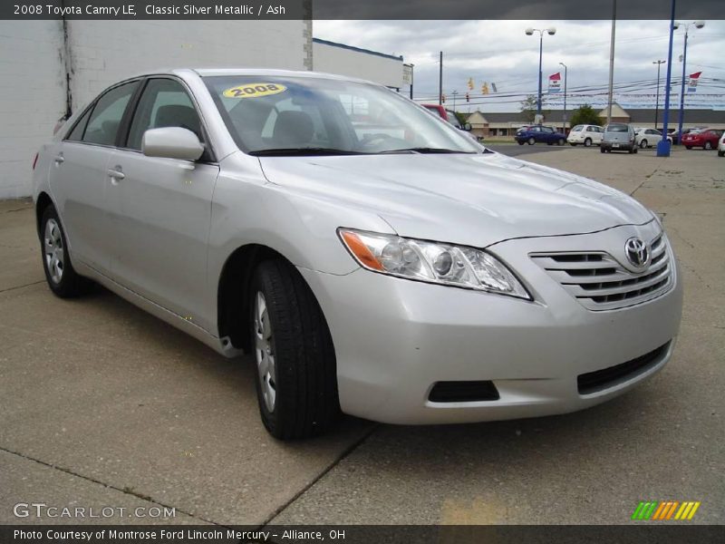 Classic Silver Metallic / Ash 2008 Toyota Camry LE