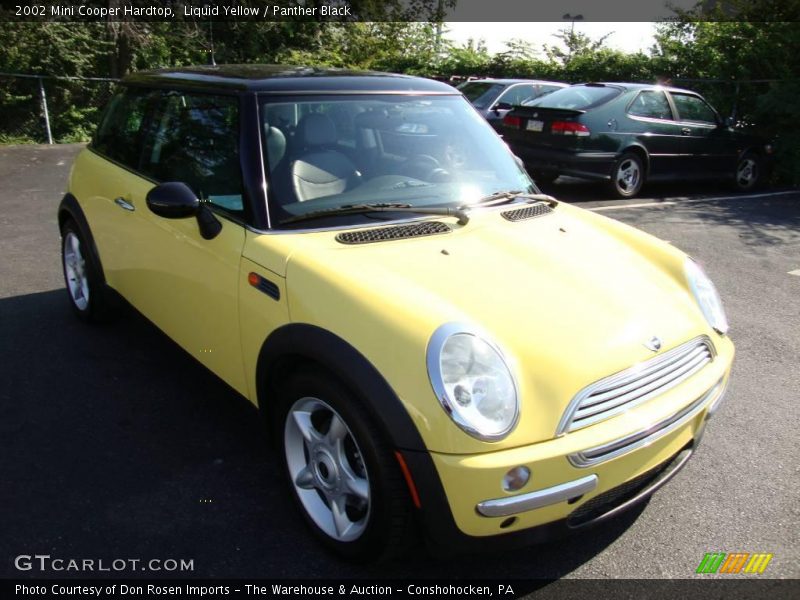 Liquid Yellow / Panther Black 2002 Mini Cooper Hardtop