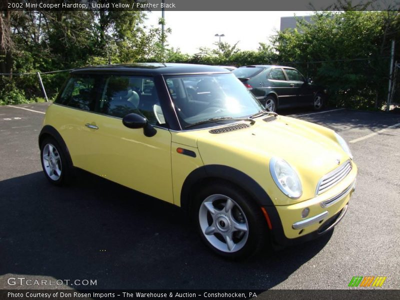 Liquid Yellow / Panther Black 2002 Mini Cooper Hardtop