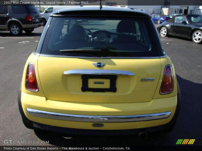 Liquid Yellow / Panther Black 2002 Mini Cooper Hardtop