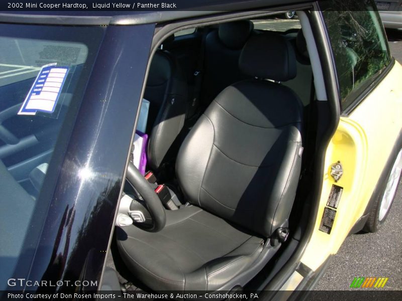 Liquid Yellow / Panther Black 2002 Mini Cooper Hardtop