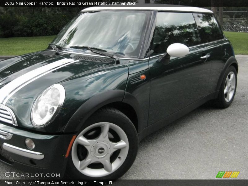 British Racing Green Metallic / Panther Black 2003 Mini Cooper Hardtop