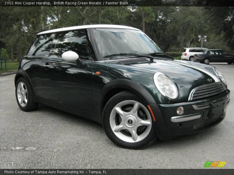 British Racing Green Metallic / Panther Black 2003 Mini Cooper Hardtop