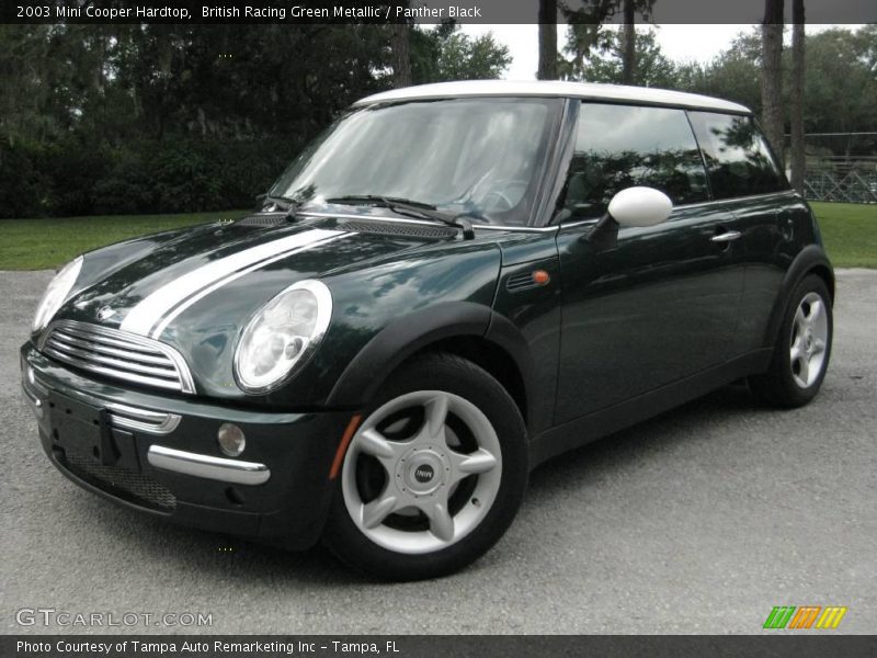 British Racing Green Metallic / Panther Black 2003 Mini Cooper Hardtop