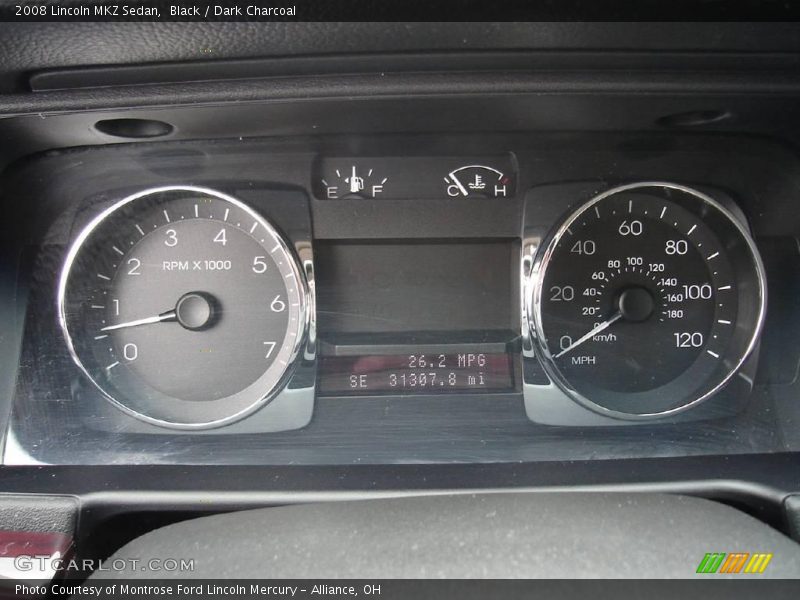 Black / Dark Charcoal 2008 Lincoln MKZ Sedan