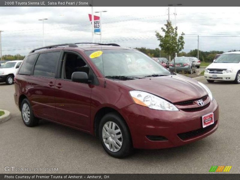 Salsa Red Pearl / Stone 2008 Toyota Sienna LE