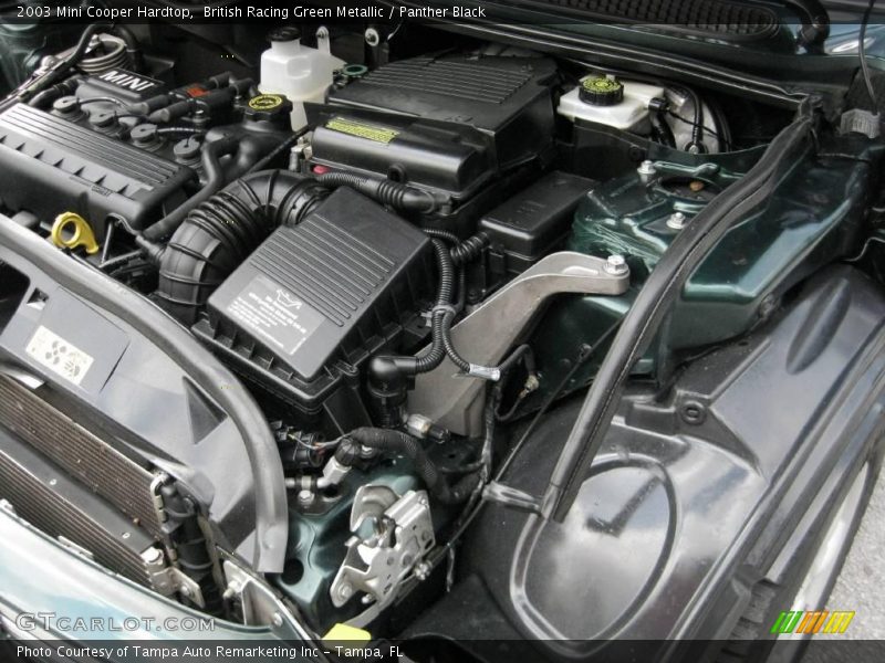 British Racing Green Metallic / Panther Black 2003 Mini Cooper Hardtop