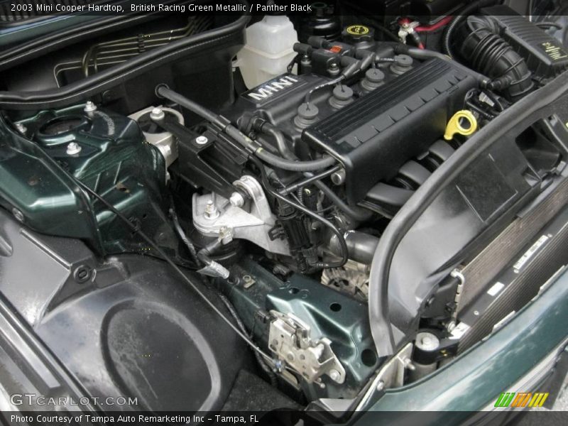 British Racing Green Metallic / Panther Black 2003 Mini Cooper Hardtop