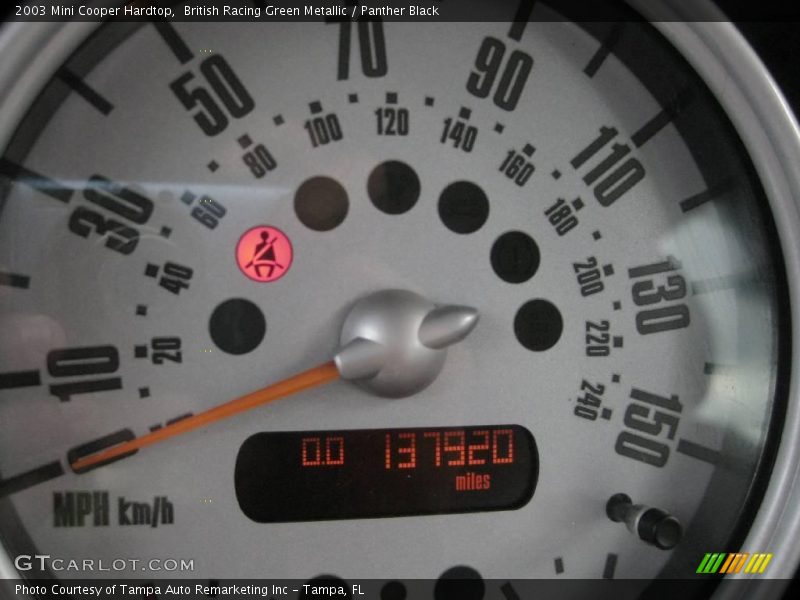 British Racing Green Metallic / Panther Black 2003 Mini Cooper Hardtop