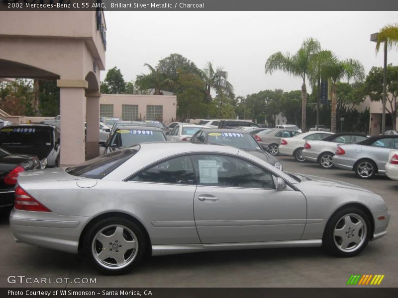 Brilliant Silver Metallic / Charcoal 2002 Mercedes-Benz CL 55 AMG