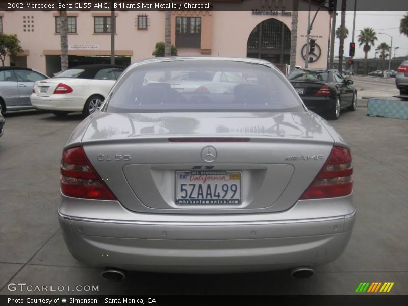 Brilliant Silver Metallic / Charcoal 2002 Mercedes-Benz CL 55 AMG