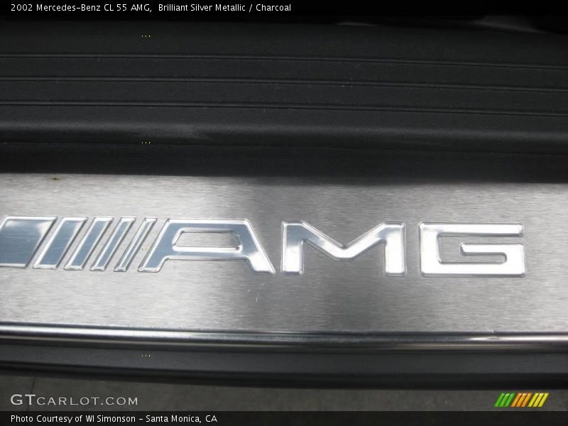 Brilliant Silver Metallic / Charcoal 2002 Mercedes-Benz CL 55 AMG