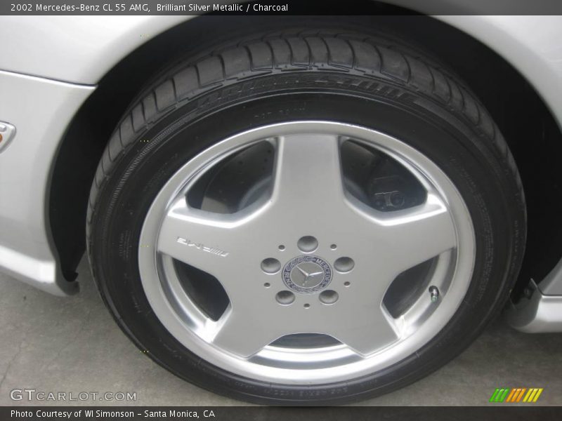 Brilliant Silver Metallic / Charcoal 2002 Mercedes-Benz CL 55 AMG