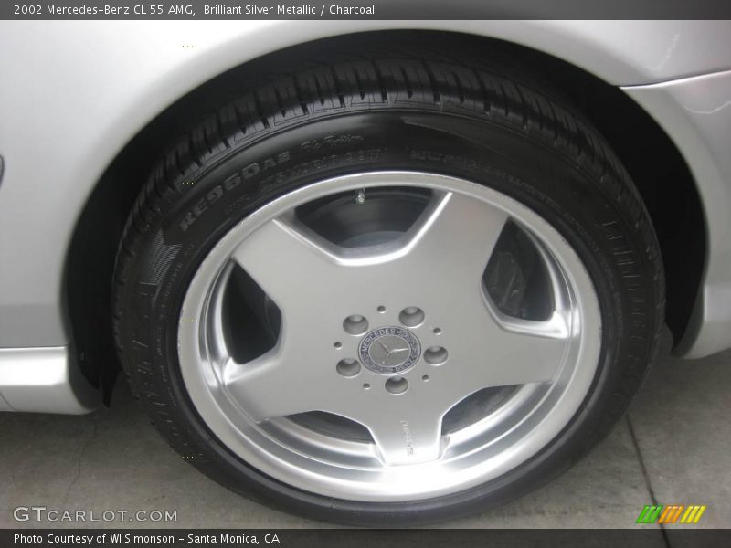 Brilliant Silver Metallic / Charcoal 2002 Mercedes-Benz CL 55 AMG