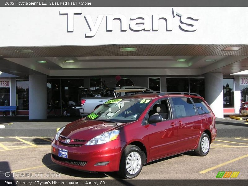 Salsa Red Pearl / Stone 2009 Toyota Sienna LE