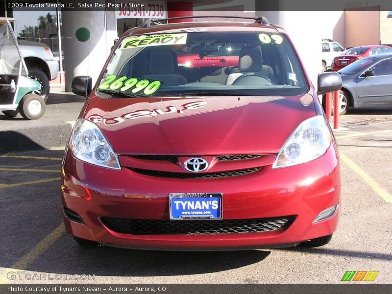 Salsa Red Pearl / Stone 2009 Toyota Sienna LE