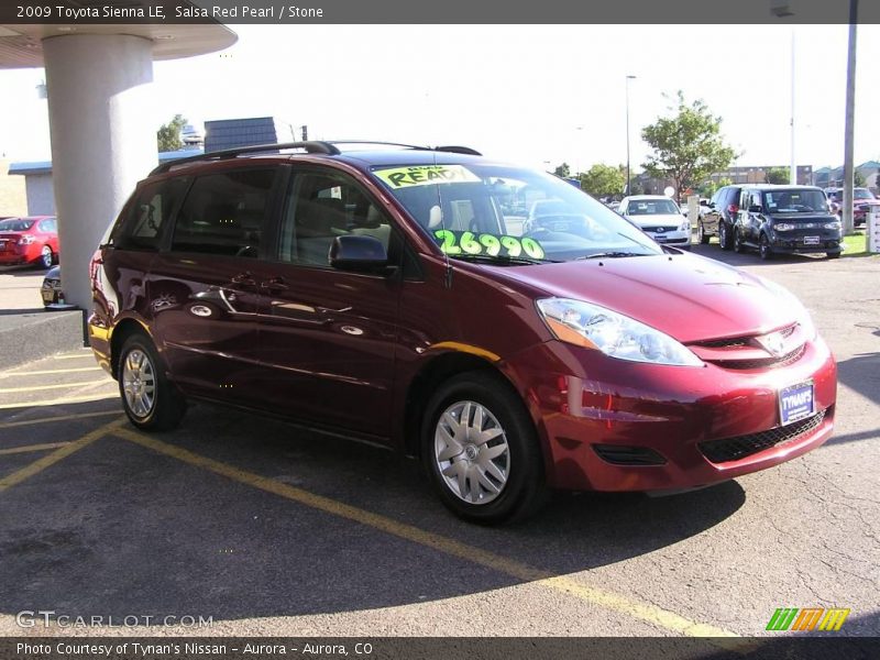 Salsa Red Pearl / Stone 2009 Toyota Sienna LE
