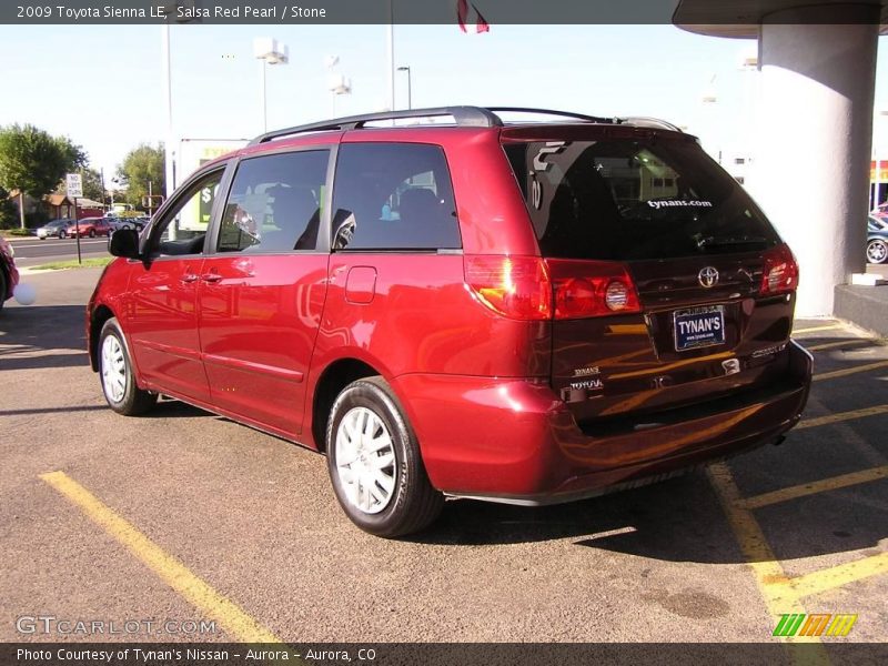 Salsa Red Pearl / Stone 2009 Toyota Sienna LE
