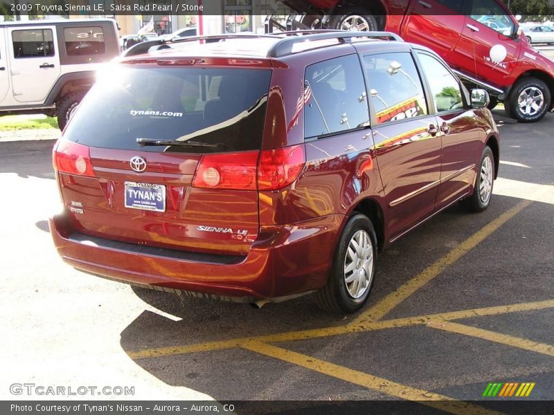 Salsa Red Pearl / Stone 2009 Toyota Sienna LE