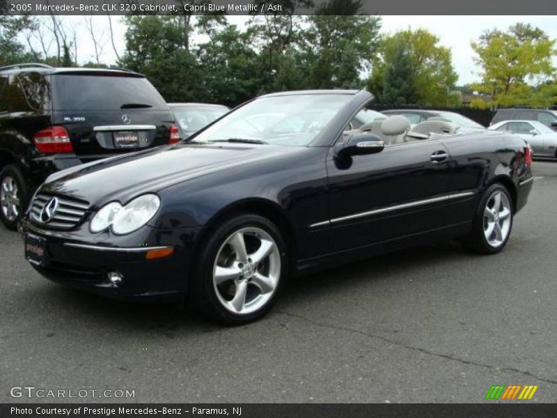 Capri Blue Metallic / Ash 2005 Mercedes-Benz CLK 320 Cabriolet