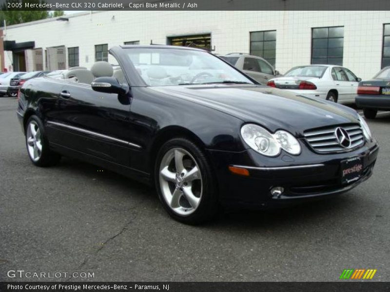 Capri Blue Metallic / Ash 2005 Mercedes-Benz CLK 320 Cabriolet