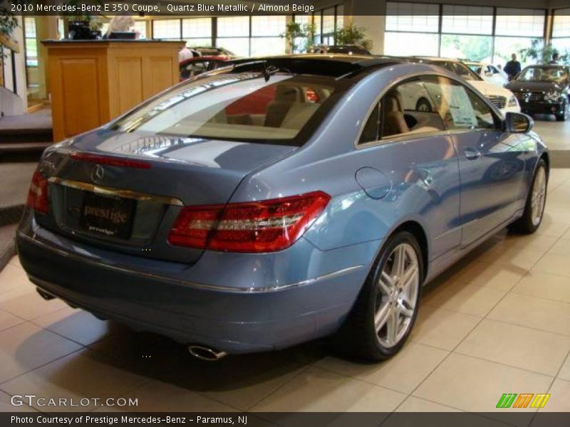 Quartz Blue Metallic / Almond Beige 2010 Mercedes-Benz E 350 Coupe