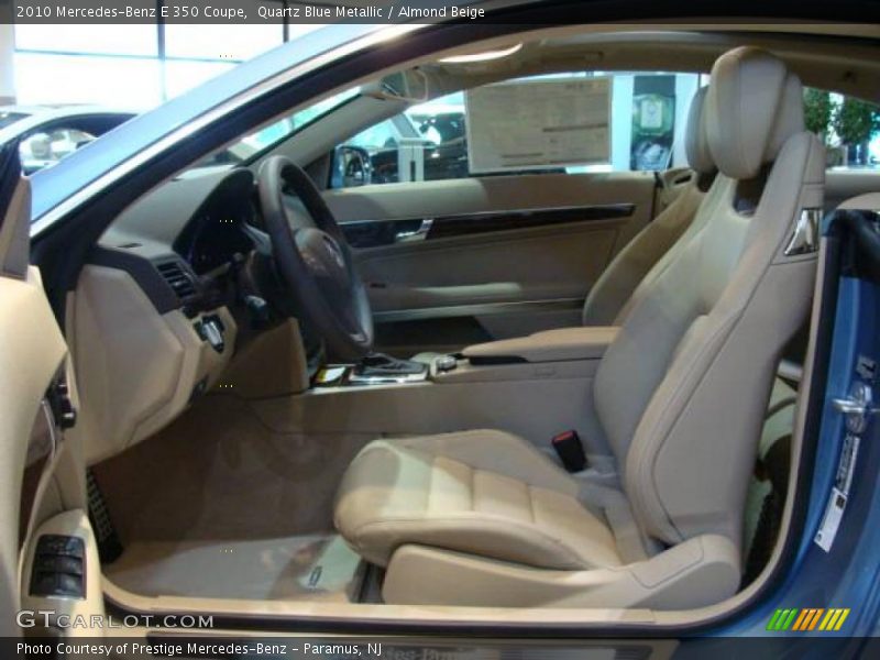 Quartz Blue Metallic / Almond Beige 2010 Mercedes-Benz E 350 Coupe