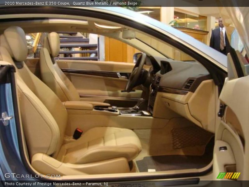 Quartz Blue Metallic / Almond Beige 2010 Mercedes-Benz E 350 Coupe
