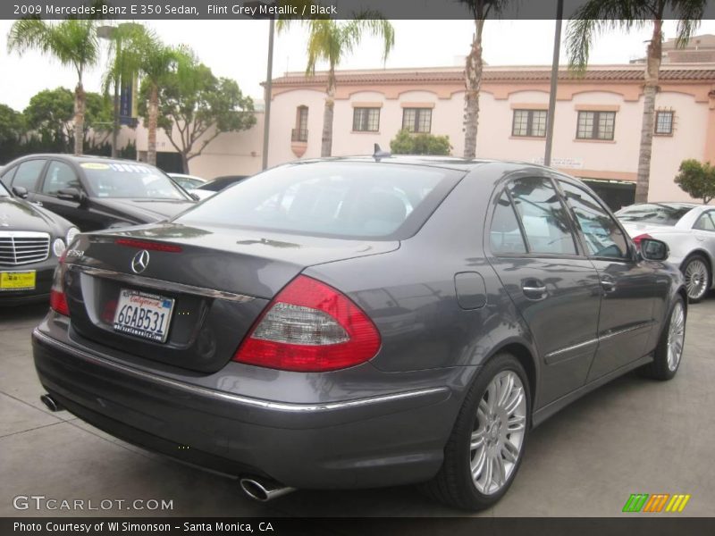 Flint Grey Metallic / Black 2009 Mercedes-Benz E 350 Sedan