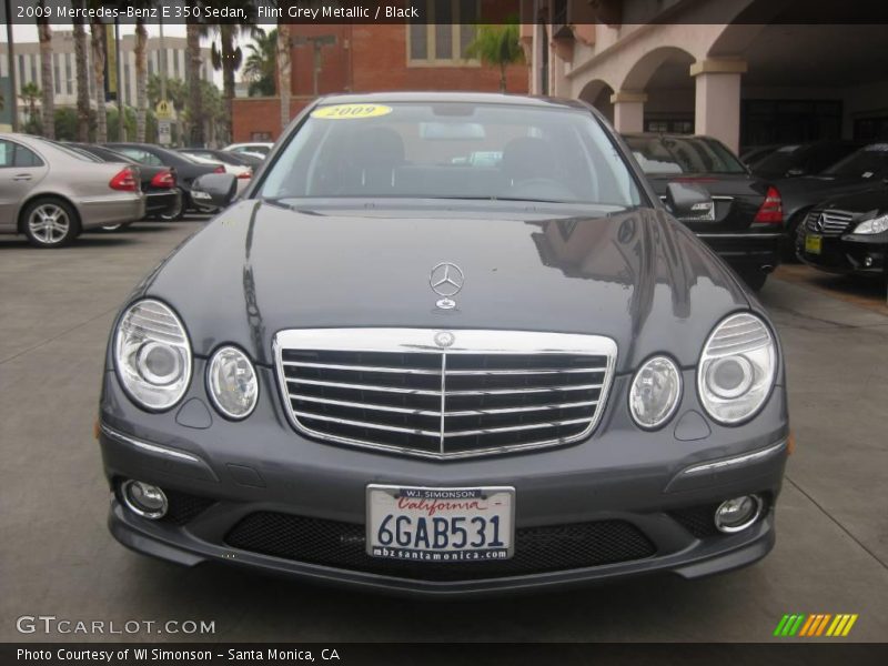 Flint Grey Metallic / Black 2009 Mercedes-Benz E 350 Sedan