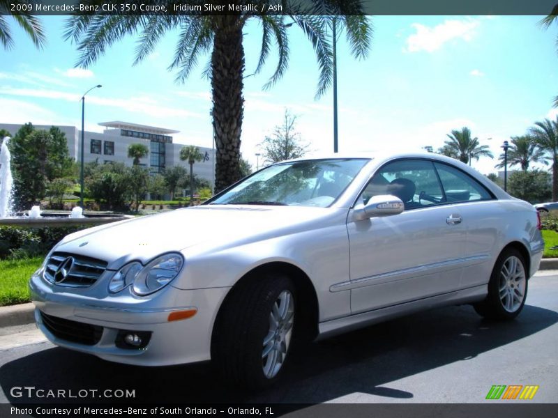 Iridium Silver Metallic / Ash 2009 Mercedes-Benz CLK 350 Coupe
