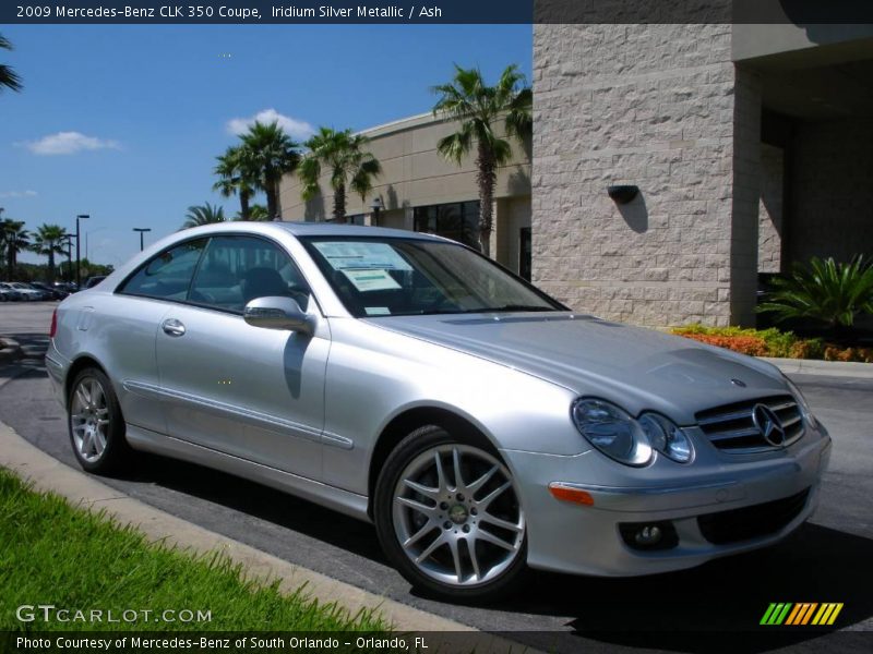Iridium Silver Metallic / Ash 2009 Mercedes-Benz CLK 350 Coupe