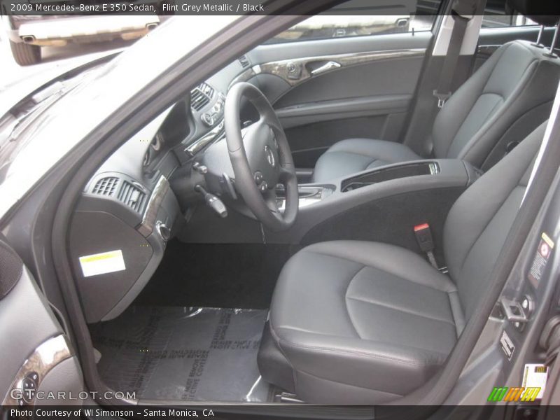 Flint Grey Metallic / Black 2009 Mercedes-Benz E 350 Sedan