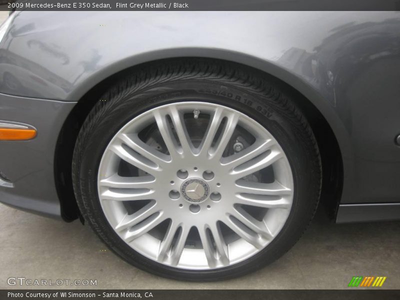 Flint Grey Metallic / Black 2009 Mercedes-Benz E 350 Sedan