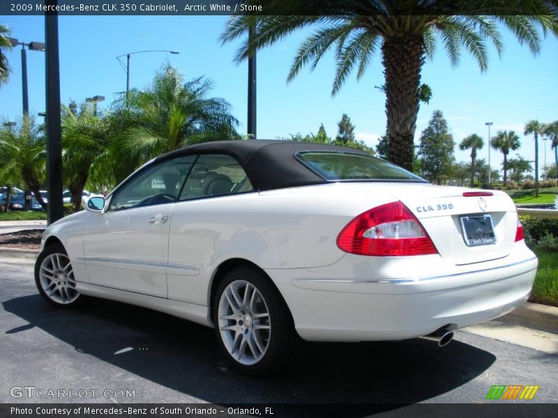 Arctic White / Stone 2009 Mercedes-Benz CLK 350 Cabriolet