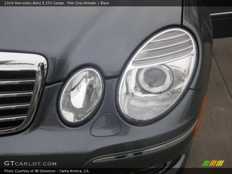 Flint Grey Metallic / Black 2009 Mercedes-Benz E 350 Sedan