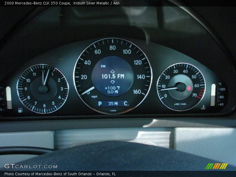 Iridium Silver Metallic / Ash 2009 Mercedes-Benz CLK 350 Coupe