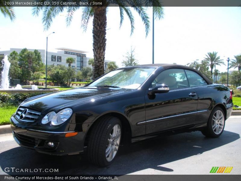 Black / Stone 2009 Mercedes-Benz CLK 350 Cabriolet