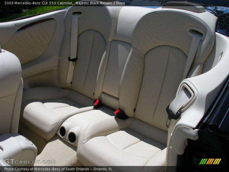 Majestic Black Metallic / Stone 2009 Mercedes-Benz CLK 550 Cabriolet