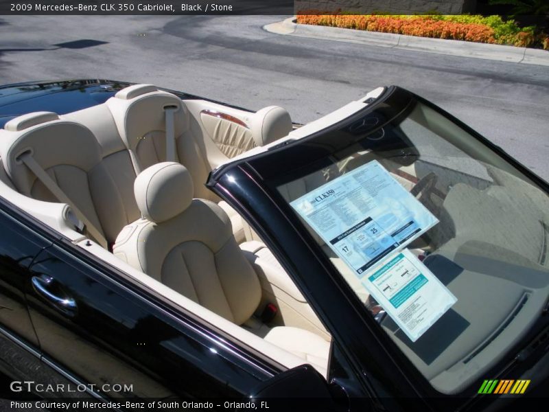 Black / Stone 2009 Mercedes-Benz CLK 350 Cabriolet