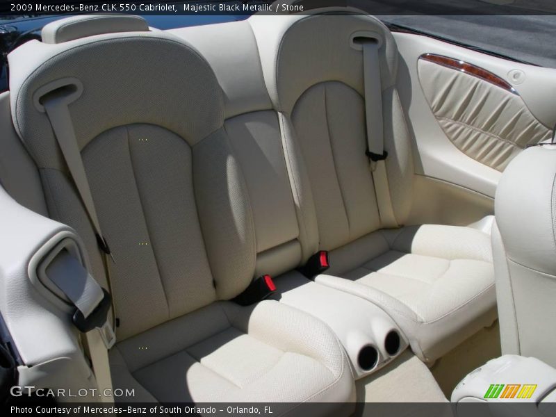Majestic Black Metallic / Stone 2009 Mercedes-Benz CLK 550 Cabriolet
