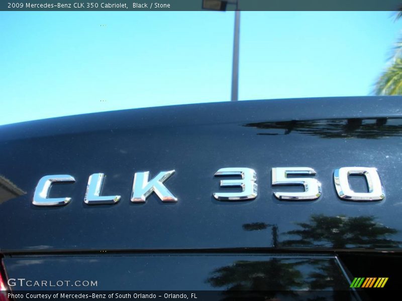Black / Stone 2009 Mercedes-Benz CLK 350 Cabriolet