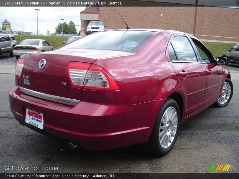 Vivid Red Metallic / Dark Charcoal 2007 Mercury Milan V6 Premier