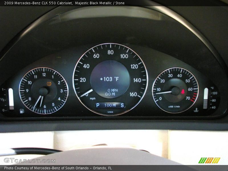 Majestic Black Metallic / Stone 2009 Mercedes-Benz CLK 550 Cabriolet