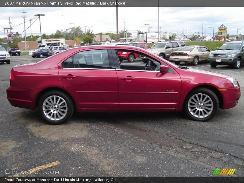 Vivid Red Metallic / Dark Charcoal 2007 Mercury Milan V6 Premier