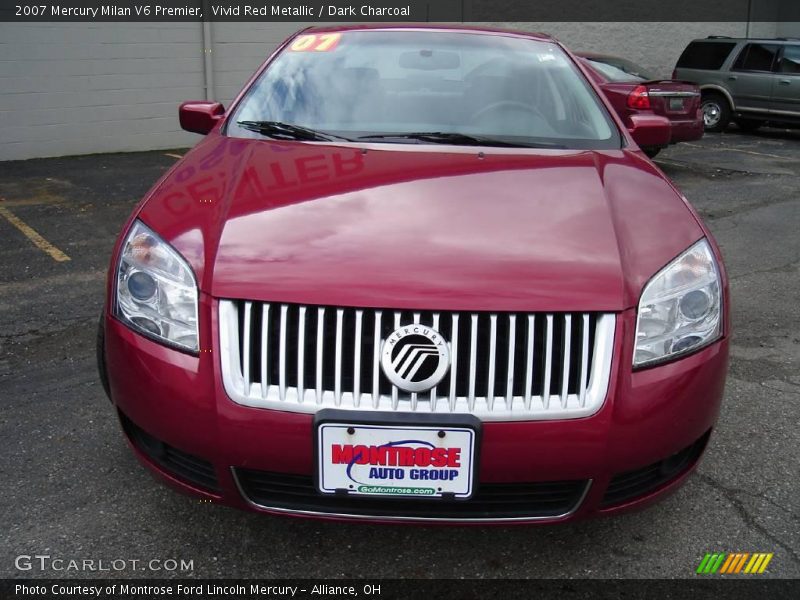 Vivid Red Metallic / Dark Charcoal 2007 Mercury Milan V6 Premier