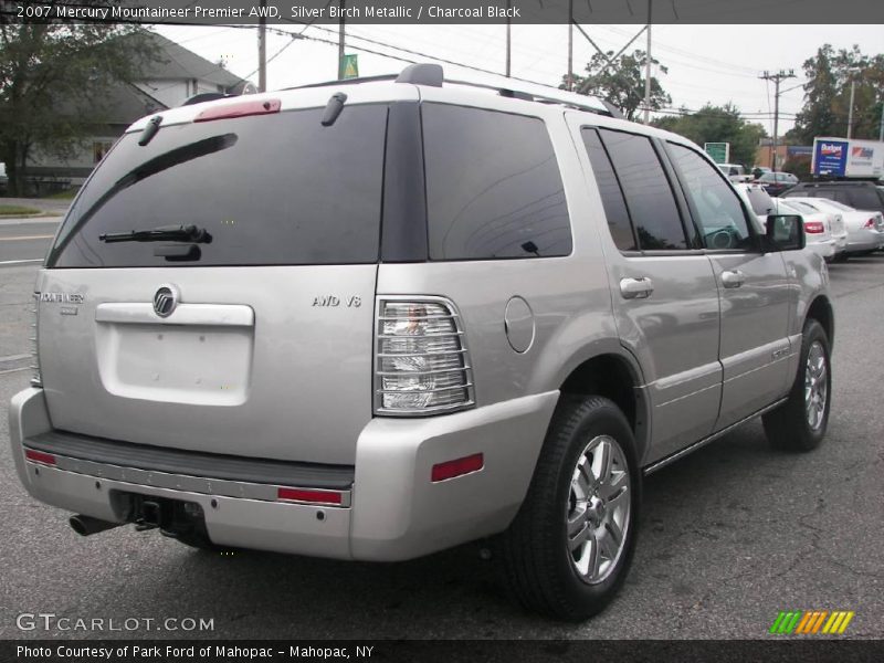 Silver Birch Metallic / Charcoal Black 2007 Mercury Mountaineer Premier AWD