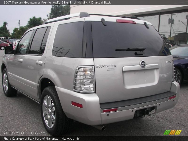 Silver Birch Metallic / Charcoal Black 2007 Mercury Mountaineer Premier AWD