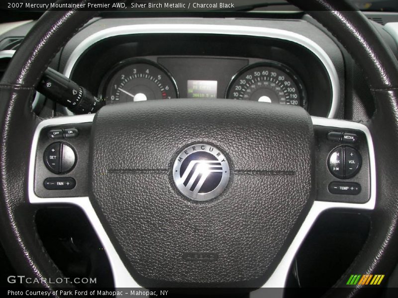 Silver Birch Metallic / Charcoal Black 2007 Mercury Mountaineer Premier AWD
